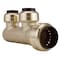 Apollo 3/4 in. Brass Push-To-Connect Inlet x 1/2 in. Brass Push-To-Connect Outlets 2-Port Closed Manifold FSBM2PTC - alternate 1
